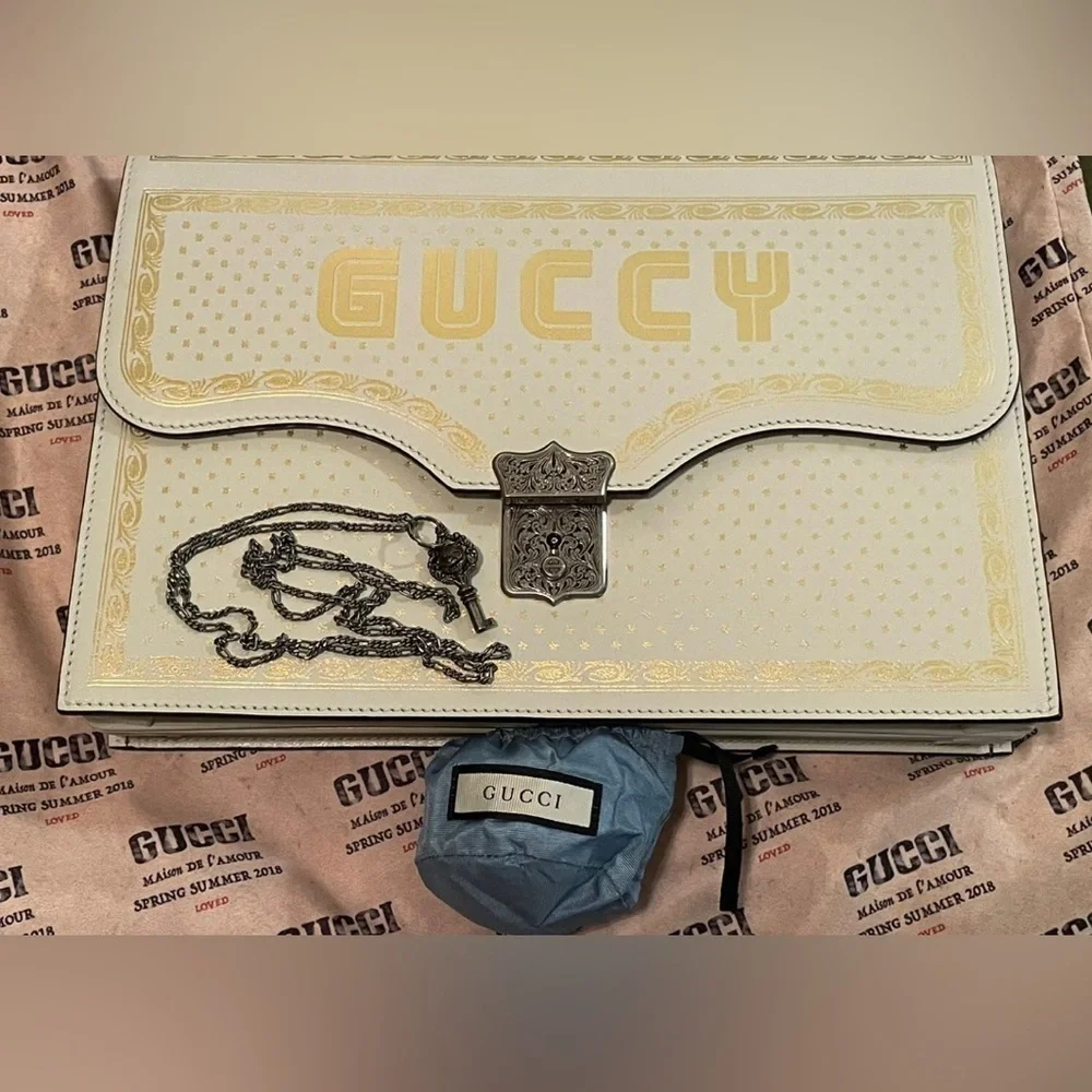 EUC Gucci X Sega Collaboration Star Printed Clutch - Picture 8 of 13